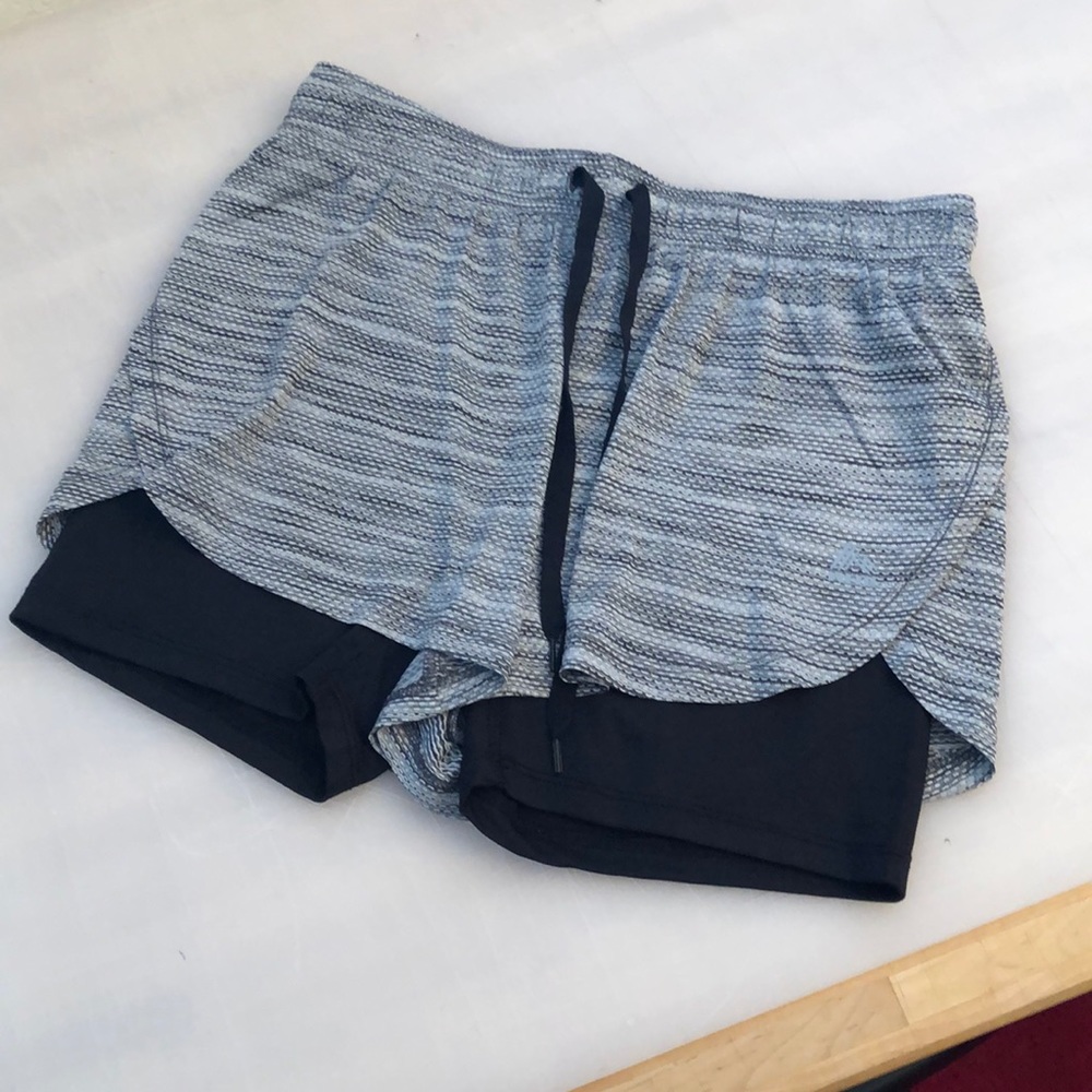 White and black shorts